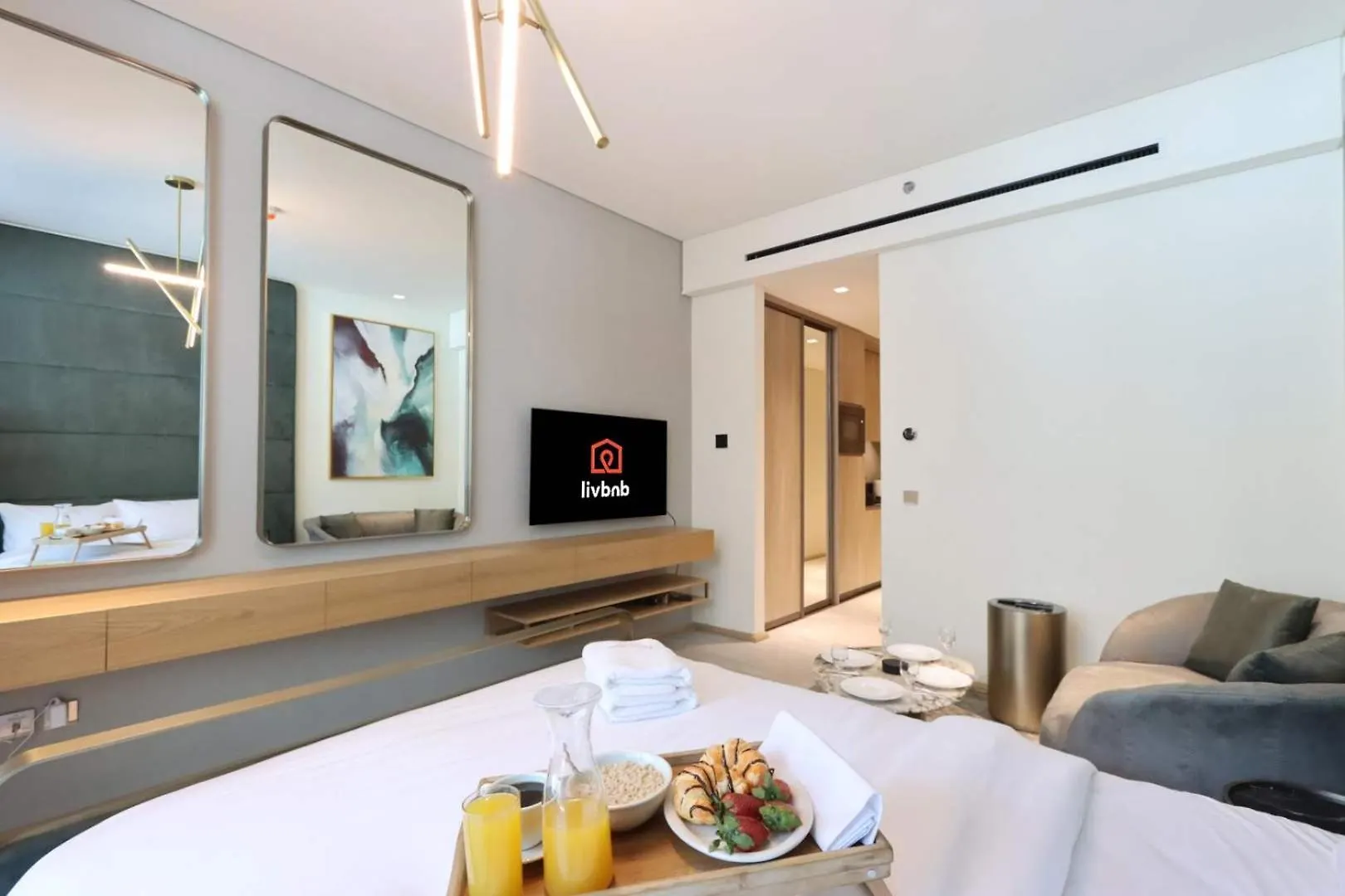 Livbnb - Serene Studio With Private Terrace In Jvc Dubai 0*,  United Arab Emirates