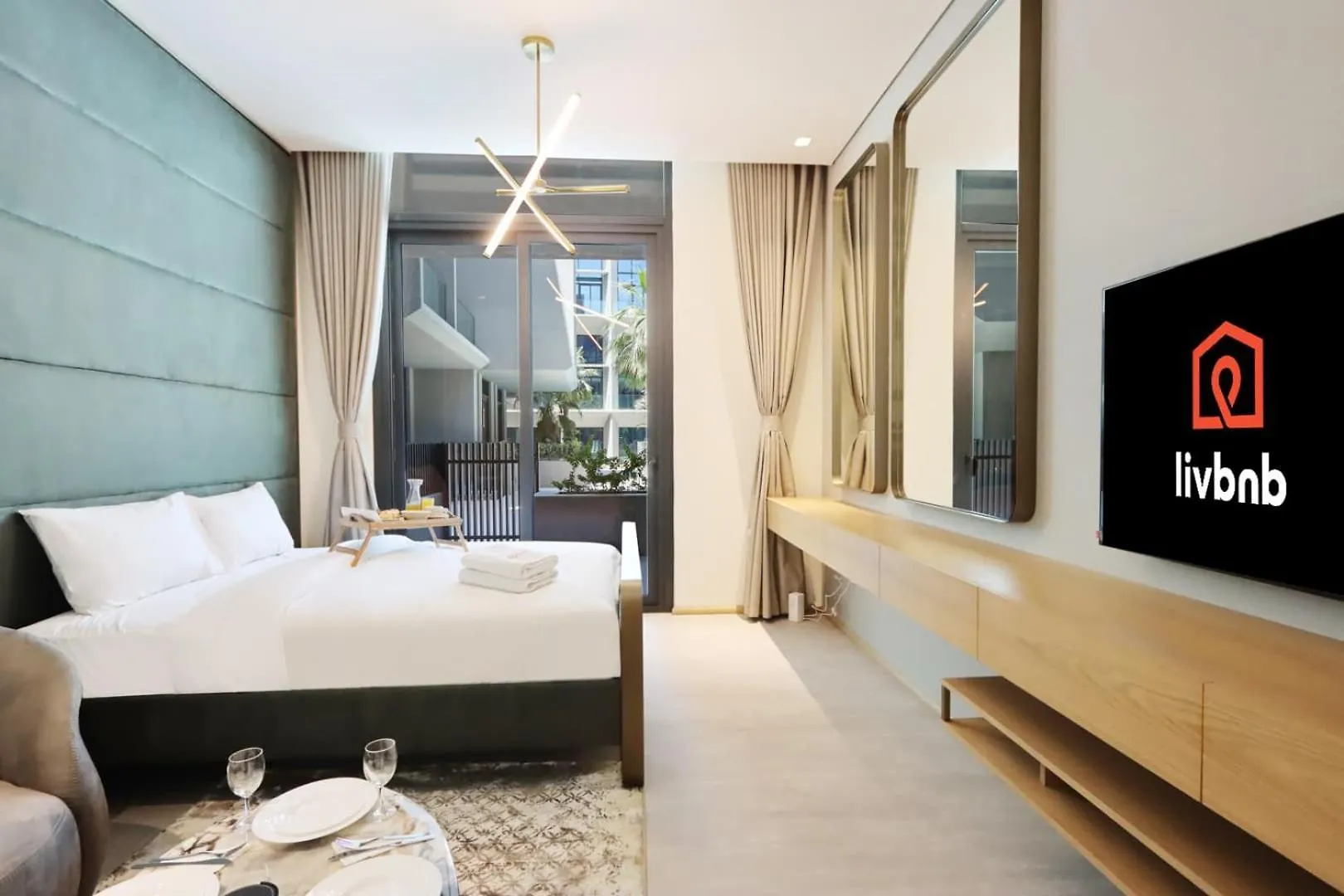 Livbnb - Serene Studio With Private Terrace In Jvc Dubai United Arab Emirates
